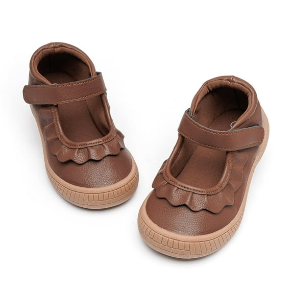 Meckior Toddler Girls Dress Shoes Little Girls Mary Jane Soft Sole Princess Shoes for Little Kids