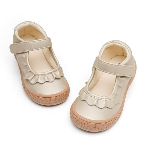 Meckior Toddler Girls Dress Shoes Little Girls Mary Jane Soft Sole Princess Shoes for Little Kids