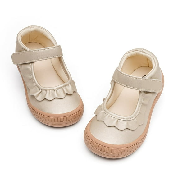 Meckior Toddler Girls Dress Shoes Little Girls Mary Jane Soft Sole Princess Shoes for Little Kids