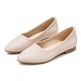 thumbnail image 1 of Meckior Women's Flats Shoes Comfortable PU Leather Slip On Round Toe Ballet Flats Casual Dress Flat Shoes for Walking, 1 of 8