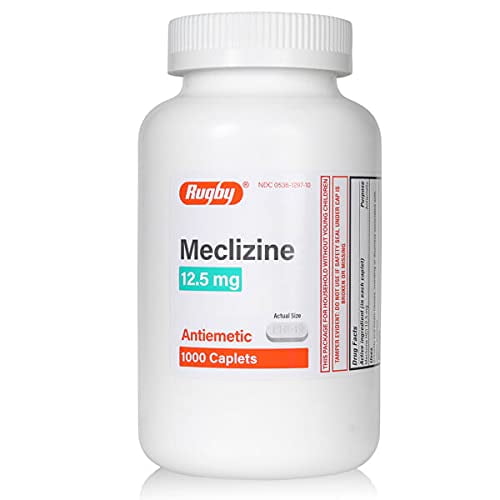 Meclizine 12.5 mg | 1000 Count Caplets | Antiemetic