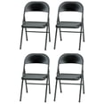 thumbnail image 1 of Meco Sudden Comfort All Steel Folding Chair, Black, 4 Pack, 1 of 4