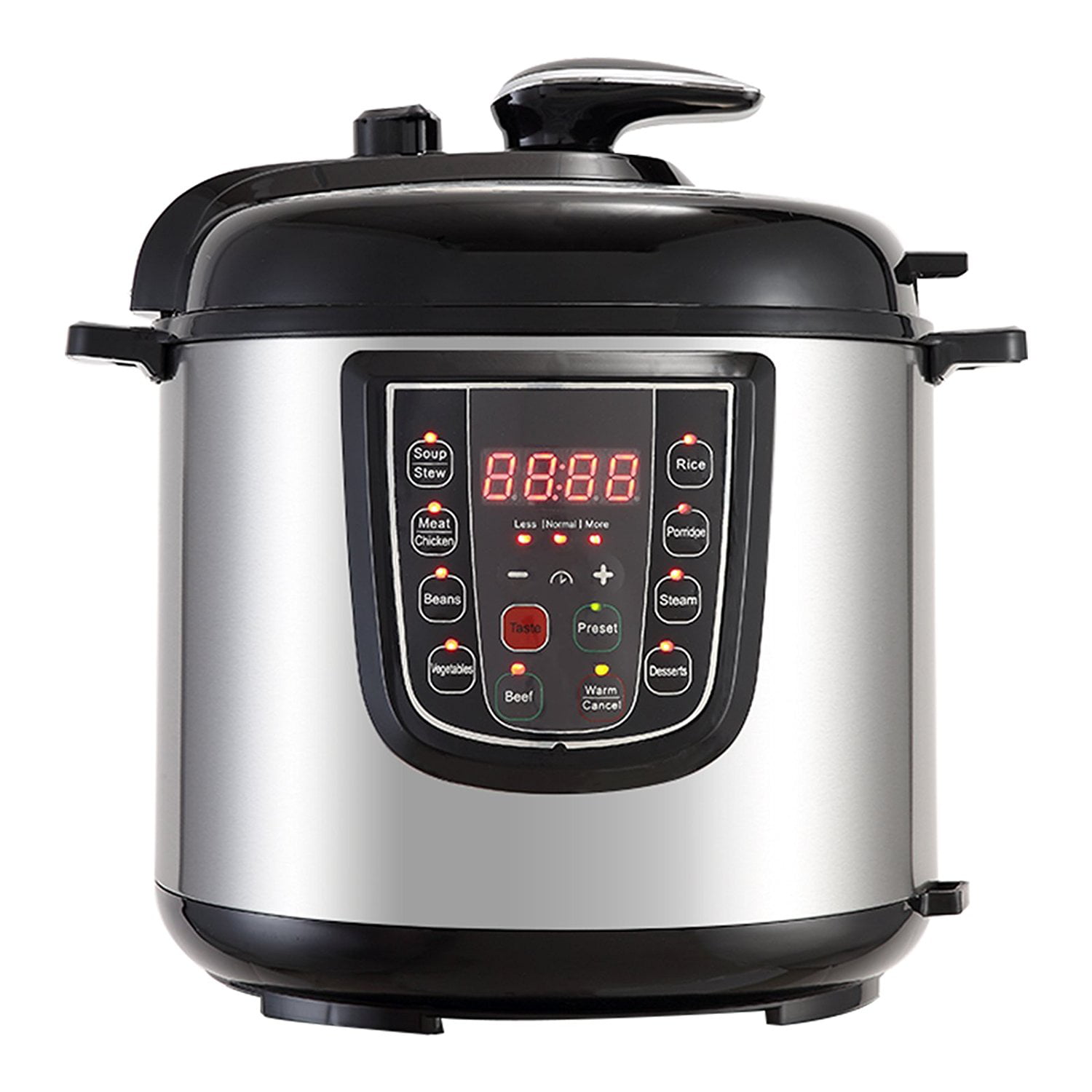 Mecor 6-IN-1 Electric Multipot Cooker,10QT Pressure Cooker, Rice Cooker,  Steamer,Slow Cooker,Sauté and Warmer,Stainless Steel,Silver 