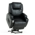 thumbnail image 1 of Mecor Lift Chairs,Power Lift Recliners for Elderly,PU Leather Lifting Chair with Massage/Heat/Cup Holders/Remote Control for Living Room (Black-Upgraded), 1 of 8