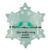 Mecorevx 3.15Inch Handmade Christmas Decorations Snowflake Sea Friendship Decoration Pendant Suitable for Christmas Tree Decorations,Christmas Gifts