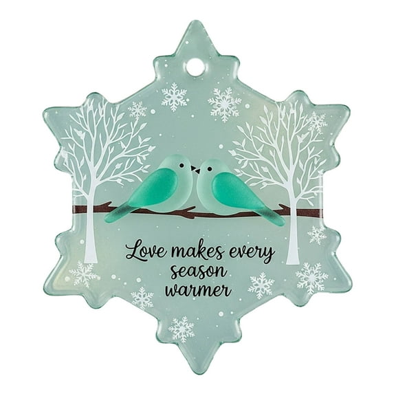 Mecorevx 3.15Inch Handmade Christmas Decorations Snowflake Sea Friendship Decoration Pendant Suitable for Christmas Tree Decorations,Christmas Gifts