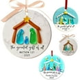 thumbnail image 1 of Mecorevxz 1 Pcs Nativity Scene Ornaments - 3.15'' Diameter & Gifts Boxed Keepsake | Christmas Tree Nativity Scene Hanging Ornaments Suitable for Christmas Decor,Christmas Gifts, 1 of 8