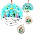 thumbnail image 1 of Mecorevxz 1 Pcs Nativity Scene Ornaments - 3.15'' Diameter & Gifts Boxed Keepsake | Christmas Tree Nativity Scene Hanging Ornaments Suitable for Christmas Decor,Christmas Gifts, 1 of 9