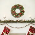 thumbnail image 1 of Mecorevxz 12Inch Artificial Christmas Wreath, Rattan Christmas Decorations with Red Berry,Cones for Indoor and Outdoor DIY Christmas Decoration Wall,Wreath Door Hanging Hotel Scene, 1 of 7