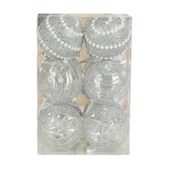 Mecorevxz 12Pcs Christmas Ball Decorations 2.76Inch PET Painted Christmas Foam Ball for Christmas Tree Decorations