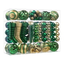 Mecorevxz 150Pcs Christmas Balls Decorations Set 2.36Inch Shatterproof Christmas Balls Ornaments for Christmas Tree Ornaments,Home Decor,Green