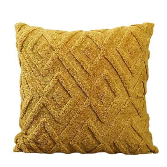 Mecorevxz 17.72 Inches One Sided Pattern Pillow Cover Cushion Cover Sofa Living Room Decorative Pillow Cover Decorations Suitable for Sofa and Bedroom(Yellow)