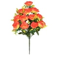 thumbnail image 1 of Mecorevxz 18 Heads Silk Rose Bouquet Artificial Flowers Mini Rose for DIY Wedding Bouquets Centerpieces,Valentines Day(Orange), 1 of 9