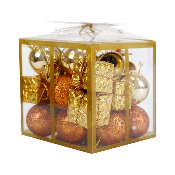 Mecorevxz 24Pcs Christmas Decorations Xmas Plastic Electroplating Balls for Christmas Tree Ornaments,Christmas Gifts