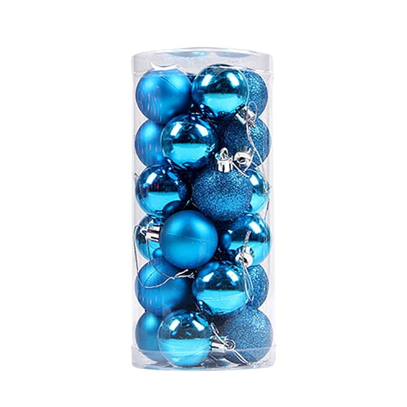 Mecorevxz 24Pcs Small Christmas Balls Shatterproof Hanging Decorations Set for Xmas Tree Garland Ornaments (1.57''/40mm,J)