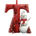 thumbnail image 1 of Mecorevxz 26 Letters Christmas Tree Decoration Ornaments Christmas Tree Pendants Personalized DIY Christmas Ornaments Christmas Decoration Xmas Tree Hanging Decor(T), 1 of 6