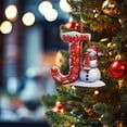 thumbnail image 1 of Mecorevxz Christmas Tree Decoration Ornaments Personalized DIY Christmas Ornaments Christmas Hanging Decorations(J), 1 of 5