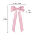 thumbnail image 1 of Mecorevxz 2Pcs Velvet Bows for Christmas Tree Decorations Wreath Garland Velvet Bows with Twists Ties(Pink), 1 of 6