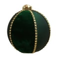 thumbnail image 1 of Mecorevxz 3.15" Flocked Christmas Glass Christmas Ball Ornaments Glass Flocked Christmas Tree Ball Ornaments Xmas Balls Set for Holiday Wedding Xmas Tree Decor(Green), 1 of 7
