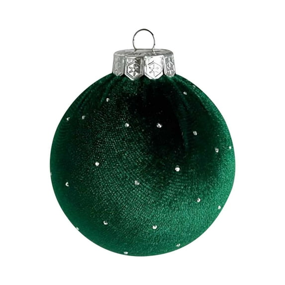 Mecorevxz 3.15Inch Christmas Balls Decorations Christmas Velvet Balls Ornaments for Christmas Tree Decor