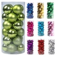 thumbnail image 1 of Mecorevxz 30mm Xmas Tree Ball Bauble Hanging Home Party Tree Ornament Decorated Ball for Christmas Decor (Light Green), 1 of 3
