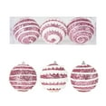 thumbnail image 1 of Mecorevxz 3Pcs Christmas Tree Ball Ornament Set,3.15 inch Macaron Painted Foam Glittering Shatterproof Hanging Christmas Ball Ornaments for Xmas Home Decor(Pink), 1 of 7