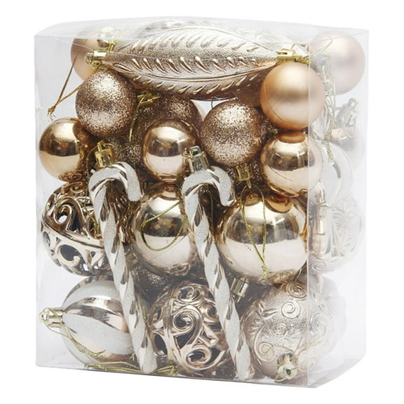Mecorevxz 40Pcs Christmas Ball Decorations Christmas Tree Pendants Suitable for Christmas Ornaments