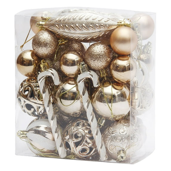 Mecorevxz 40Pcs Christmas Ball Decorations Christmas Tree Pendants Suitable for Christmas Ornaments