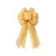 thumbnail image 1 of Mecorevxz 45cm Handcrafted Easter Bow with Faux Linen Ribbon Easter Decorative Accessories Suitable for Easter Decorations(Yellow), 1 of 6