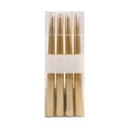thumbnail image 1 of Mecorevxz 4Pcs Net Red Restaurant Plating Thread Candle Long Pole Candle Romantic Wedding Decoration Wax Candle Suitable for Valentines Day Decorations(Gold), 1 of 7