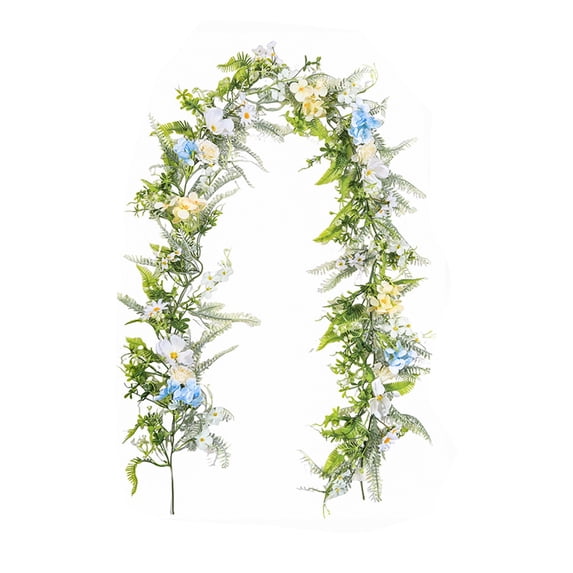Mecorevxz 5.74 Ft Easter Eggs and Mixed Berry Garland Hanging Easter Wreaths DIY Artificial Decorations Garland for Home Indoor Outdoor Easter Mantel Decorations(B)