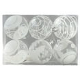 thumbnail image 1 of Mecorevxz 6 Pcs Clear Glitter Christmas Ball Ornaments 2.16 Inch Christmas Decorations Balls Transparent DIY Hanging White Xmas Tree Ornaments for Crafts Holiday Xmas Party Home Decor, 1 of 7