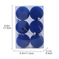 thumbnail image 1 of Mecorevxz 6 Pcs Velvet Christmas Balls Flocked Christmas Tree Ornaments Plastic Balls Xmas Decorative Hanging Ornaments Christmas Tree Decoration 2.36”（F）, 1 of 8