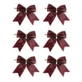 thumbnail image 1 of Mecorevxz 6Pcs Mini Christmas Bows for Crafts 9cm Tiny Christmas Bows for Present Small Bowknot Ornament DIY Craft for Tree Wreaths Hanging Decor Gift Decorations(Watermelon), 1 of 9
