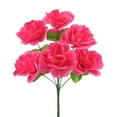 thumbnail image 1 of Mecorevxz 7 Heads Silk Rose Bouquet Artificial Flowers Mini Rose for DIY Wedding Bouquets Centerpieces,Valentines Day(Hot Pink), 1 of 8
