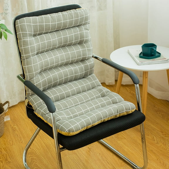 Mecorevxz 85x45cm High Back Rocking Chair Cushion with Back Support - Plush Office Seat Cushion for Relax and Lazy Buttocks(Gray)