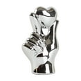 thumbnail image 1 of Mecorevxz Aureate Ceramic Valentines Day Heart Gesture Ornament Concise Desktop Living Room TV Cabinet Decor Valentines Day Gesture Ornament(Silver), 1 of 6