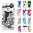thumbnail image 1 of Mecorevxz Christmas Balls Ornaments - 30Pcs Shatterproof Christmas Ornaments Set Plastic Hanging Christmas Decorations for Xmas Tree Decor,Christmas Gifts (2.36",Black), 1 of 5