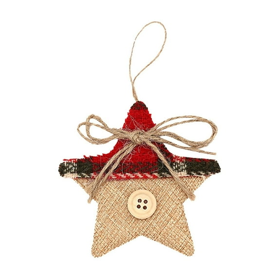 Mecorevxz Christmas Burlap Tree Ornaments Christmas Hanging Decorations Christmas Stocking Tree Ball Shaped Decor for Xmas Tree Decorations,Christmas Gifts(A)