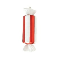 Mecorevxz Christmas Candy Ornaments Christmas Decorations Plastic Lollipop Hanging Ornaments with Rope Suitable for Xmas Tree Party Holiday Supplies(Red White,C)