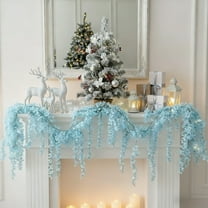 Mecorevxz Christmas Decorations 10m Artificial Hydrangea Orchid Wisteria Flower String for Simulation Wedding Arch Rattan Garland Wall Hanging