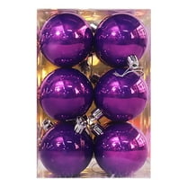 Mecorevxz Christmas Decorations 12Pcs 5cm Christmas Tree Balls Pendants Suitable for Christmas Decor(Purple)