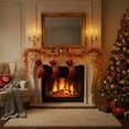 thumbnail image 1 of Mecorevxz Christmas Decorations 30Inch Christmas Artificial Flower Camellia Vines Garland Suitable for Xmas Decor(Gold), 1 of 7