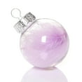 thumbnail image 1 of Mecorevxz Christmas Decorations Balls Shatterproof Transparent Christmas Decorative Hanging Christmas Tree Decorative Baubles Decorative Hanging Ornaments(Purple), 1 of 7