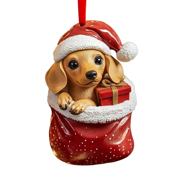 Mecorevxz Christmas Decorations Christmas Pet Ornaments Car Hanging Pendants Suitable for Christmas Tree Decor,Christmas Gifts,3.15Inch