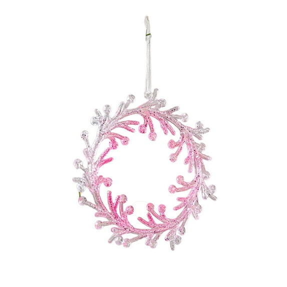 Mecorevxz Christmas Decorations Christmas Tree Pendant Snowflakes Flowers Garlands and Bowknots Shaped Ornaments Christmas Gifts(E)