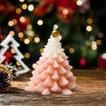 thumbnail image 1 of Mecorevxz Christmas Decorations Christmas Tree Shaped Candles Christmas Tree Shaped Taper Candlesticks Decorative Xmas Wax Scented Candles Gift for Xmas Eve Winter Kwanzaa Decor(Pink), 1 of 7