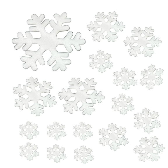 Mecorevxz Christmas Decorations Foam Snowflakes Christmas Tree Pendants Handcrafted Texture Pendants Suitable for Christmas Tree Decorations(C)