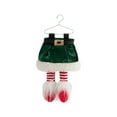 thumbnail image 1 of Mecorevxz Christmas Elf Legs Boot Pick Striped for Christmas Tree Stuffed Elf Leg Tree Topper for Xmas Holiday Indoor Outdoor Party(Green), 1 of 7