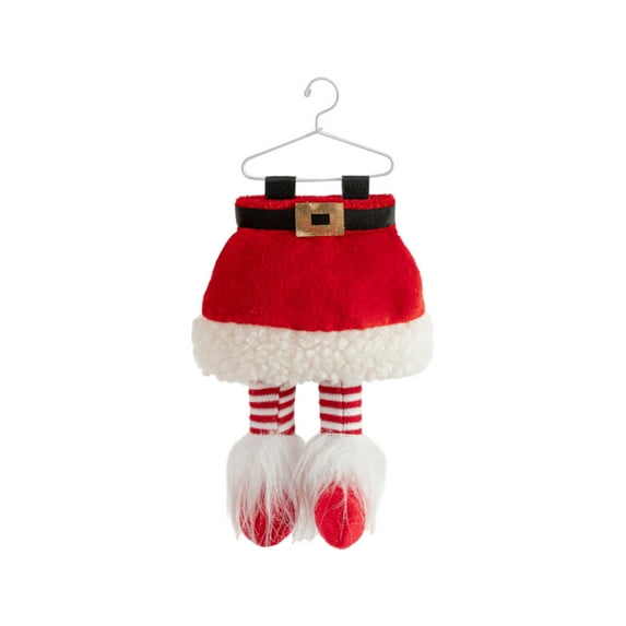 Mecorevxz Christmas Elf Legs Boot Pick Striped for Christmas Tree Stuffed Elf Leg Tree Topper for Xmas Holiday Indoor Outdoor Party(Red)